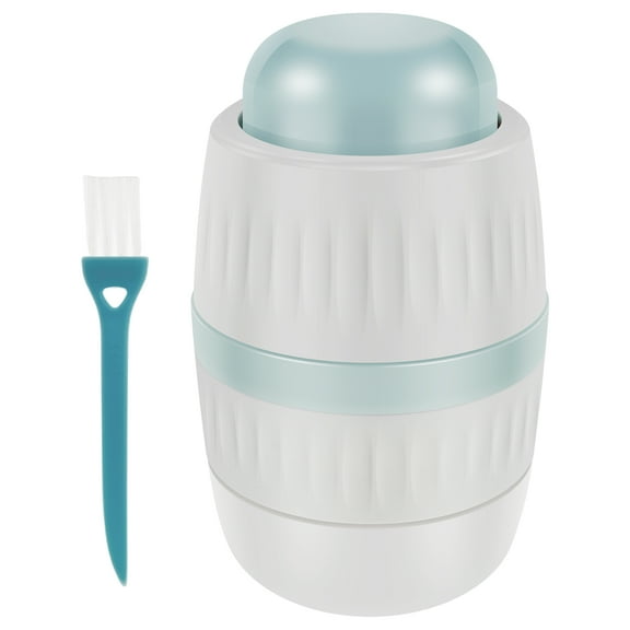 4 Functions Pill Cutter with Stainless Steel Blade Portable Pill Crusher Compact Pill Organizer Reliable Pill Grinder Includes Cleaning Brush for Small and Tiny Pills