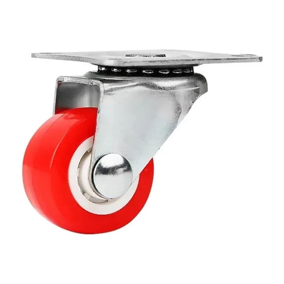 4 Furniture Caster 1.5" Soft Rubber Universal Wheel Swivel Caster Roller Wheel For Platform Trolley Accessory Furniture ,Easy to Install
