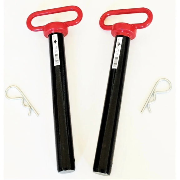 4 GOLIATH INDUSTRIAL RED 1-1/8" X 8-1/2" TRACTOR HITCH PINS WAGON TRAILER RHP118
