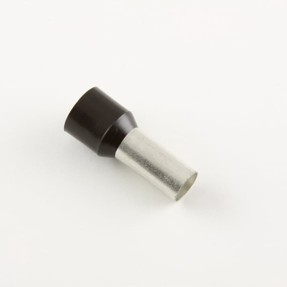 4 Ga. Black Insulated Ferrules, 0.63" Pin Lg. - (pack of 50)