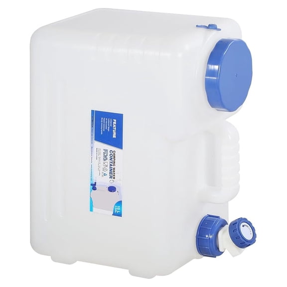 4 Gallon/15L Portable Water Container with Spigot,Camping Water Jug,Camping Water Container, Large Water ,Portable Emergency Water Storage for Camping,Car,Hiking, Supplies