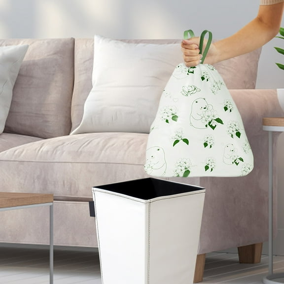 4 Gallon 30 pcs Small Clear Trash Bags Strong 5 Gallon Garbage Bags Bathroom Trash Can Bin Liners Unscented Kitchen Waste Basket Liner