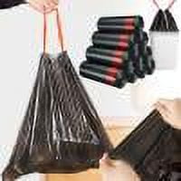 4 Gallon Kitchen Trash Bags 4 Gallon Trash Bags - Medium Size, Unscented, Tear Resistant, Ideal for Bathroom, Kitchen, Office(3 Rolls,45Counts,Black)