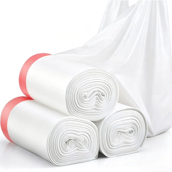4 Gallon Drawstring Garbage Bags, 192 Count, Extra Thick Plastic Waste Bin Liners
