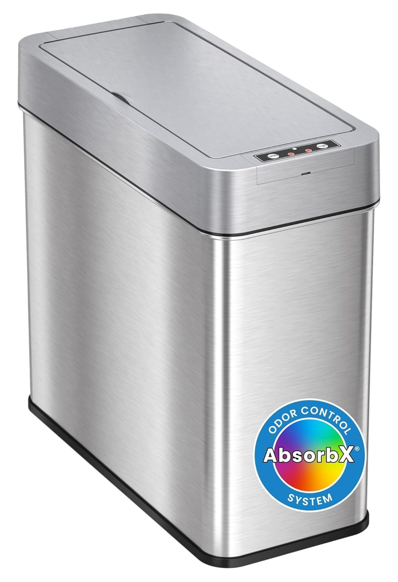 4 Gallon Slim Sensor Trash Can with AbsorbX Odor Control System Lid