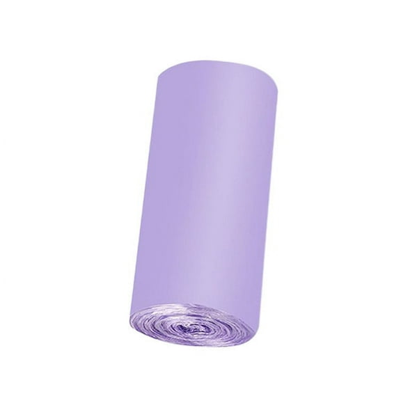 1 Roll 15 Pcs Trash Bag,Small Colorful Trash Bags Thicken Value Bathroom Trash Can Bin Liners,Small Garbage Bags with Handles for Kitchen Bathroom Office Waste Basket, Purple