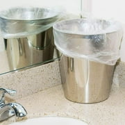 4 Gallon Trash Bags - 100 Small Mini Garbage Bags Clear Mini Trash Bags For Mini Trash Can | Paper Waste Basket Liners For Bathroom Kitchen Car Office | Garbage Disposal Bags | Paper Recycling Bags