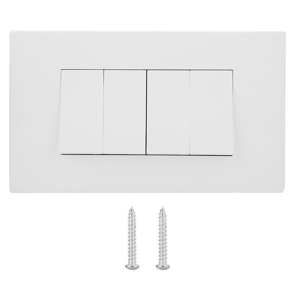 4-Gang, Self-charging, No Batteries Needed, Smart Remote Control Wireless Kinetic Power Wall Light Switch