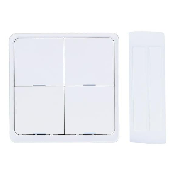 4-Gang Wireless Scene Switch For ZigBee WIFI 2. 4GHz Smart Controller With APP & Voice Control Works With <span Style="background:red"></span> Home & Alexa