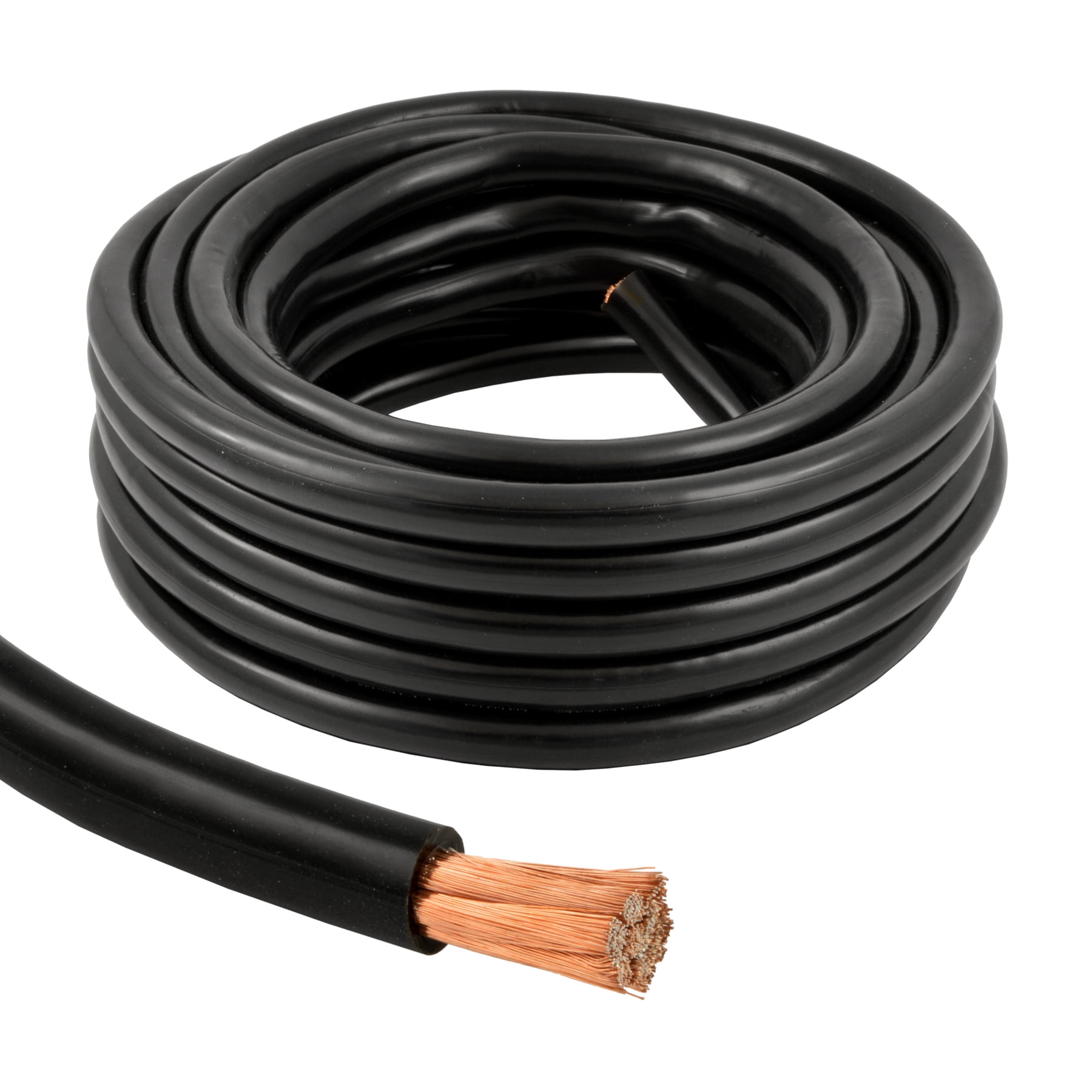 4 Gauge 25 Feet High Performance Flexi Amp Power/Ground Cable 4 AWG Wire  Black