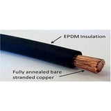 4 Gauge Pure Copper Welding/Battery Cable – 200 Feet Black, Ultra-Flexible, USA Made