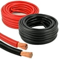 thumbnail image 1 of 4 Gauge 50 Feet Total Red and Black High Performance Amplifier Power/Ground Cable (Red/Black), 1 of 5