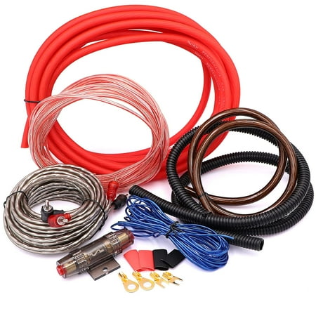 4 Gauge Audio Amplifier Installation Wiring Systems KIT,Make Connections and Brings Power to Your Radio,Subwoofers and Speakers