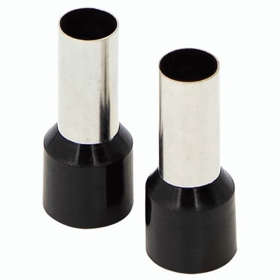 4 Gauge Black Ferrules - Pack of 50 - Superior Termination Performance
