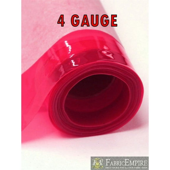 4 Gauge HOT PINK Tinted Plastic Vinyl Fabric 48" Wide Sold By The Yard