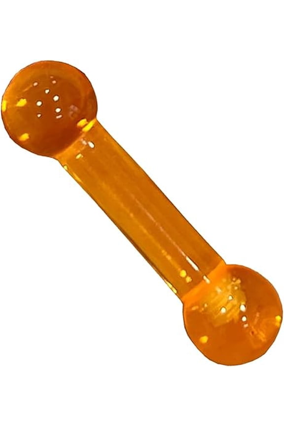 4 Gauge UV Orange Acrylic Straight Barbell 4G PA Ring 5/8 Inch Tongue Ring Monster Piercing Barbell 15mm