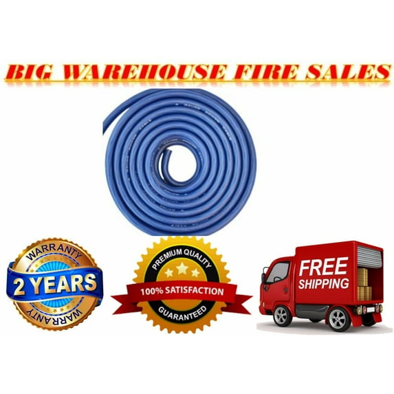 4 Gauge Wire Blue Amplifier Power/Ground 4 Ga Amp Wire 20 Feet Cable Roll