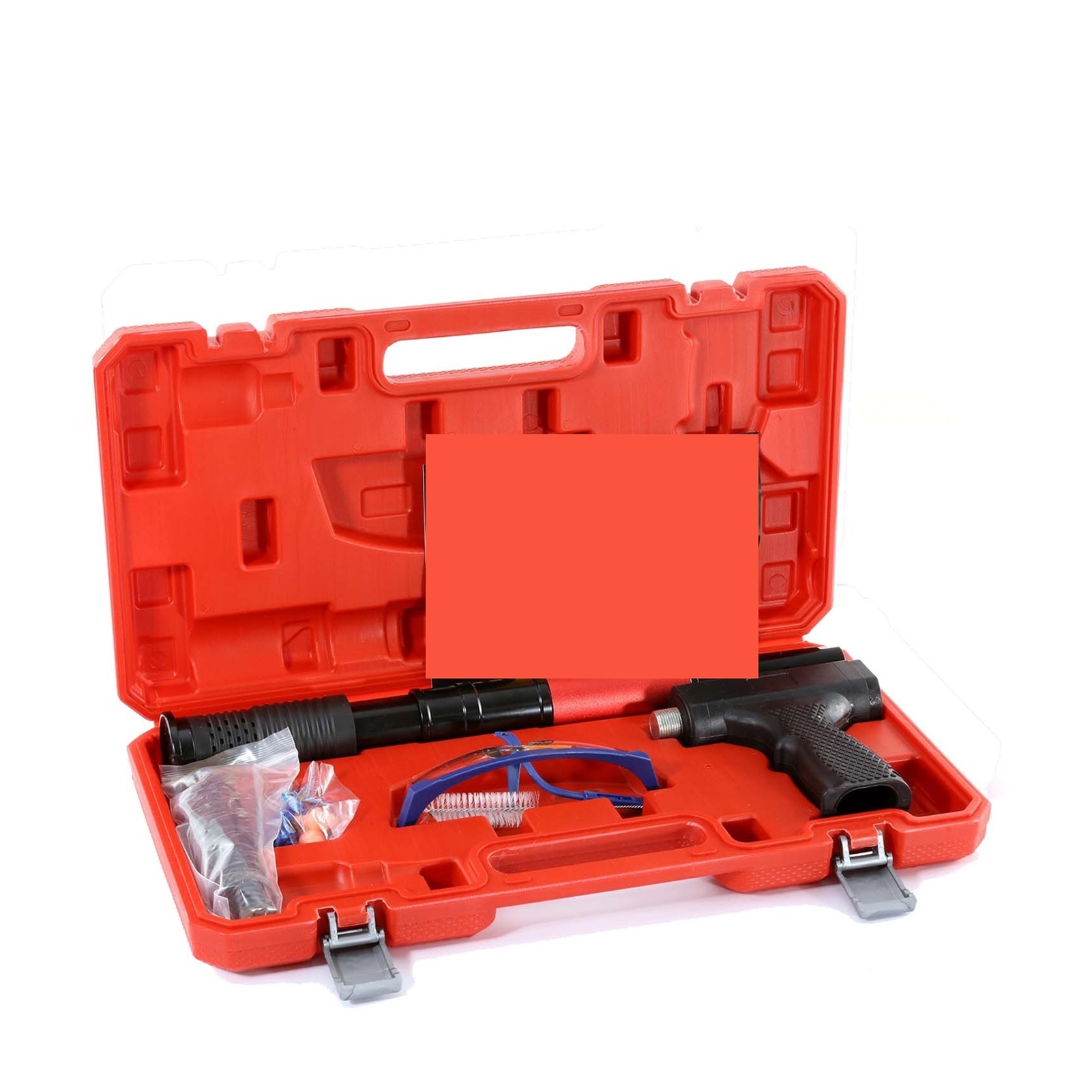 4 Gears Manual Steel Nails Gun Ceiling Artifact Silencer Integrated