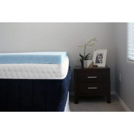 LOUNJ 4 Inch RV Mattress Topper, 3/4 Full 48x75