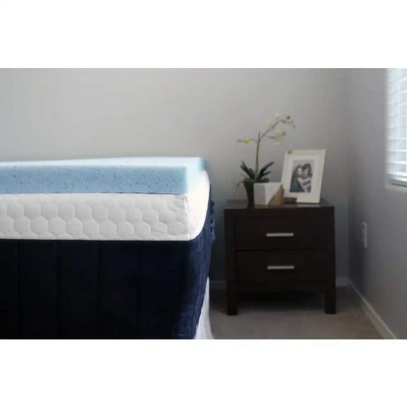 LOUNJ 4 Inch RV Mattress Topper, RV King 72x80