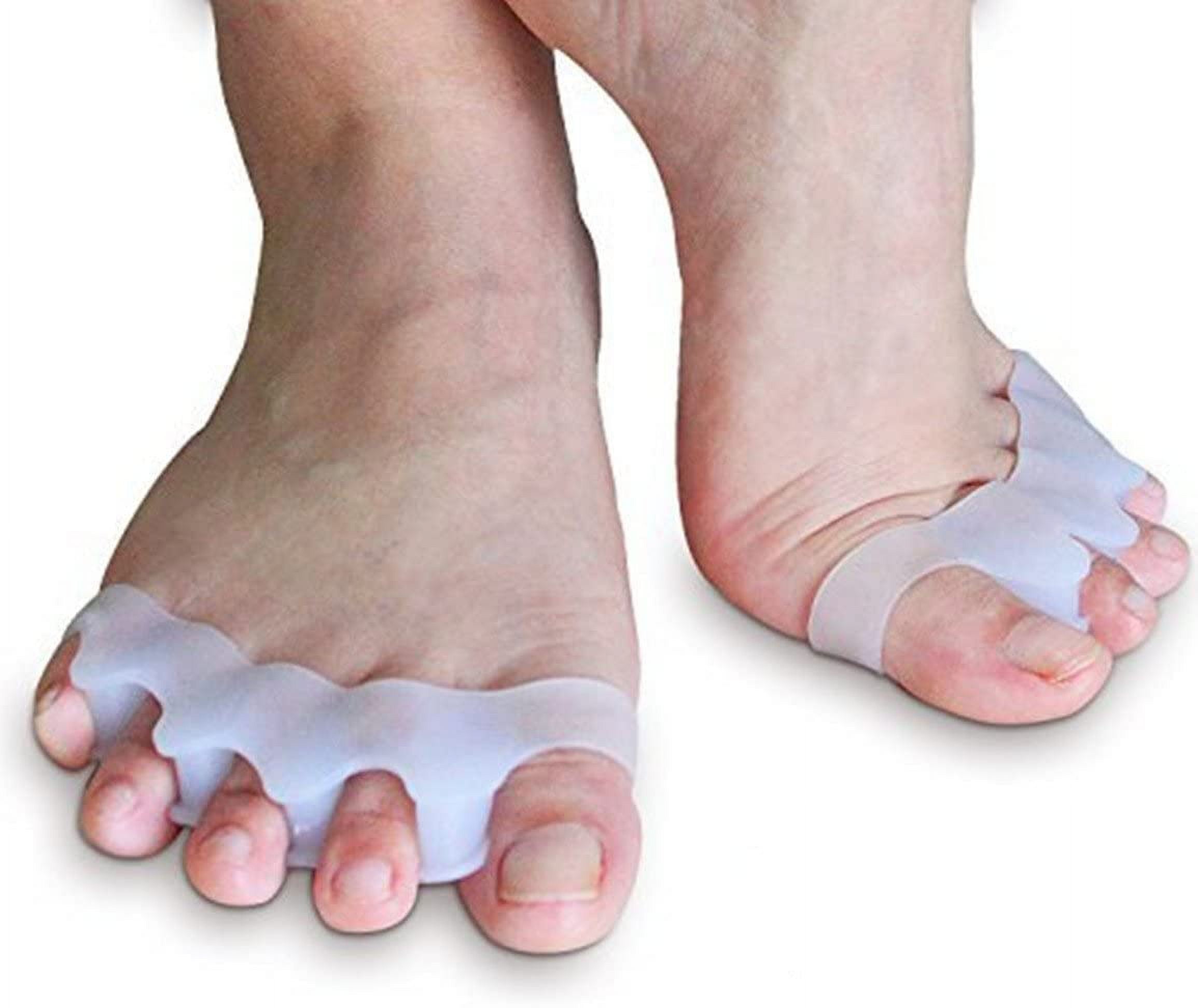4 Gel Silicone Toe Separators All Toes Hallux Valgus Toe Correction