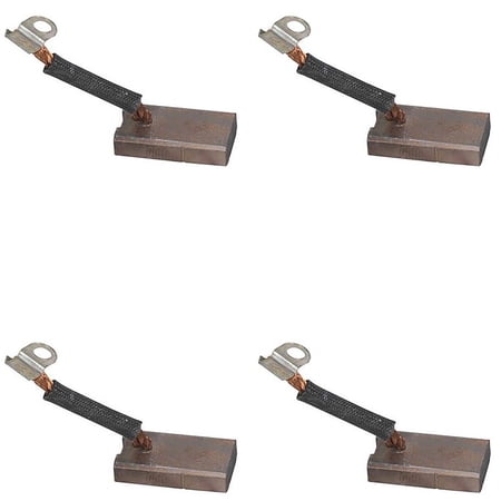 (4) Generator Brushes for Hitachi Motor Generators on Golf Carts & Utility Vehicles