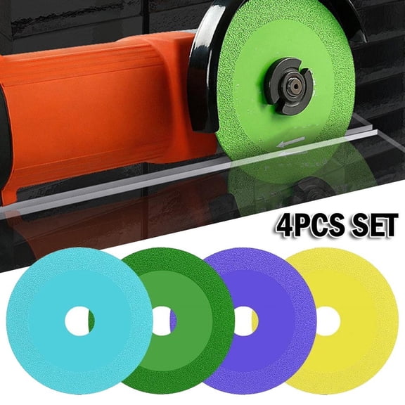 4*Glass Cutting Disc 100mm 20mm Diamond Saw Blade Ceramic Crystal Wine Bottle Tile Jade Sharping Polishing Blade Cutting Disk