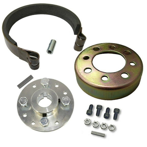 4" Go Kart Brake Band Kit Includes Hub, Drum, and Brake Band W/ Pin For 1" Axle