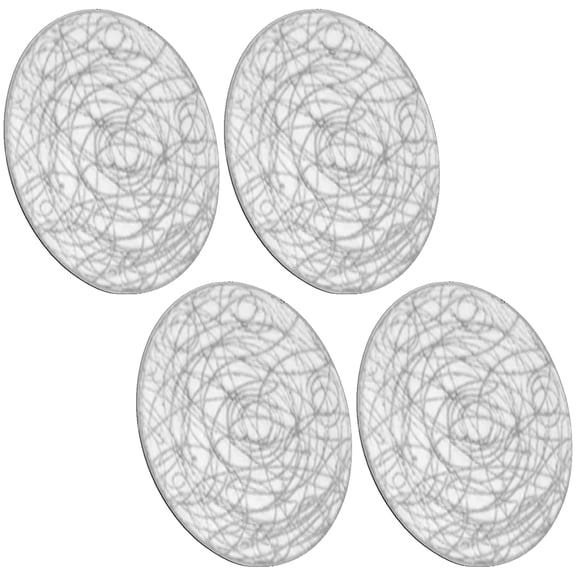 4 Gold Foils Coasters PVC Heatproof Nonslip Pad Gold Printed Drink Protectors for Hot Beverages Indoor Outdoors Use
