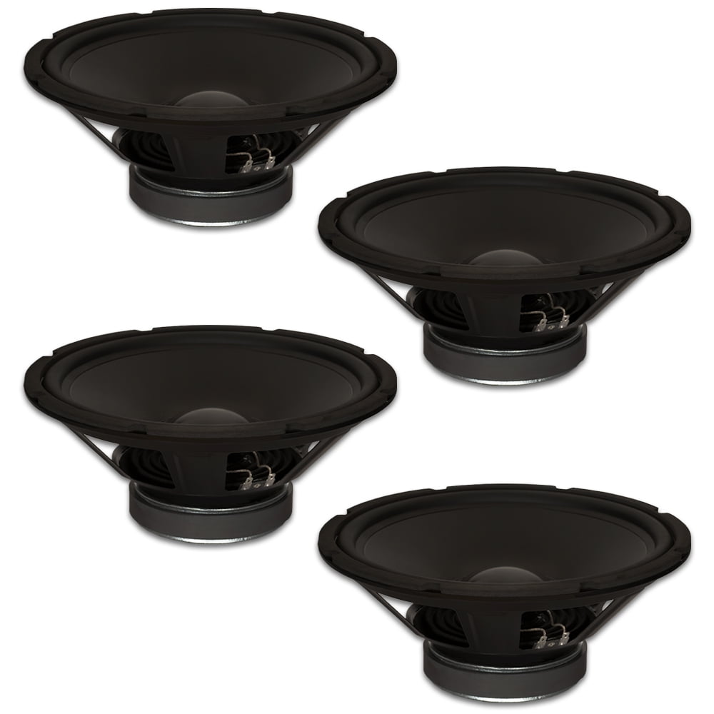 4 Goldwood Sound GW-1244 Rubber Surround 12" Woofers 290 Watts each 4ohm Replacement Speakers