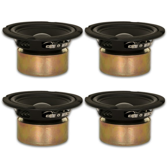 4 Goldwood Sound GW-5028/S Shielded 5.25" Woofers 130 Watt each 8ohm Replacement Speakers