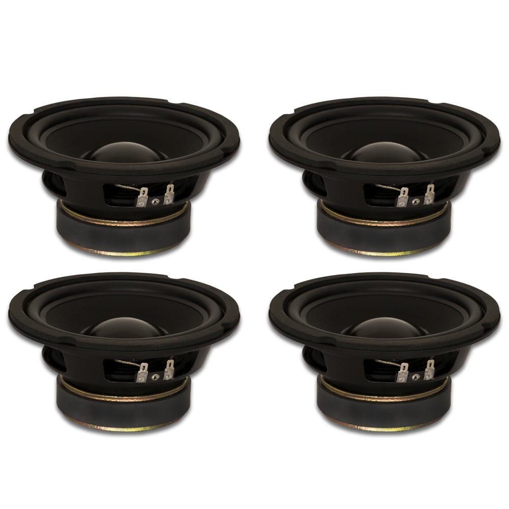 4 Goldwood Sound GW-6028 Rubber Surround 6.5" Woofers 170 Watts each 8ohm Replacement Speakers