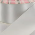thumbnail image 1 of 4" Gray Double Face Satin Ribbon 3 yard Reel, 1 of 4