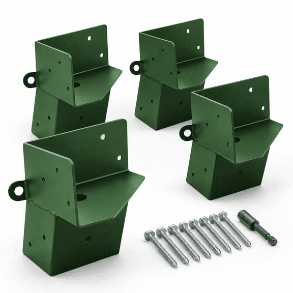 4 Green Deer Stand Brackets 4"x 4"| Blind For Outdoor