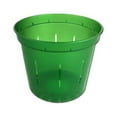 thumbnail image 1 of 4" Green Emerald Slotted Orchid Pot (3 Pack) by rePotme, 1 of 3