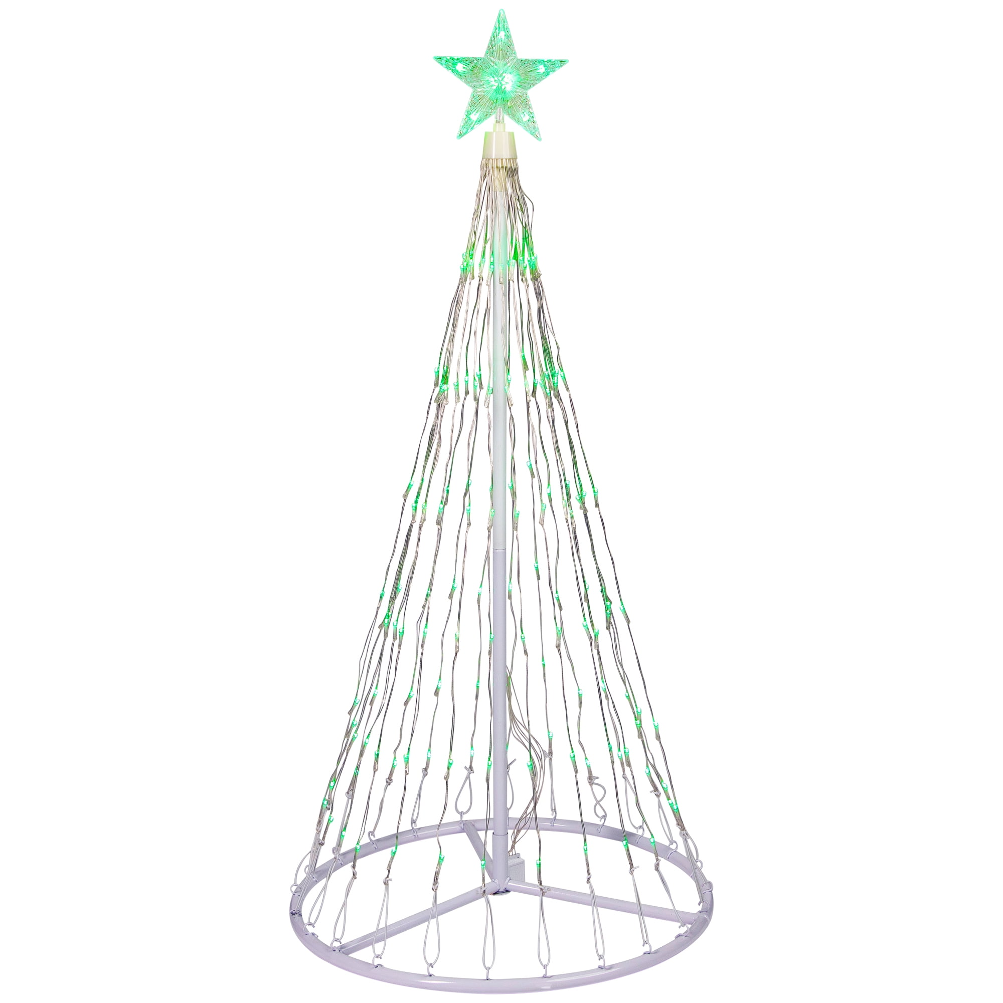 4' Green LED Lighted Christmas Tree Show Cone Outdoor Decoration