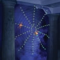 thumbnail image 1 of 4' Green Web Halloween Lights, 100-Count Halloween Decoration, 1 of 2