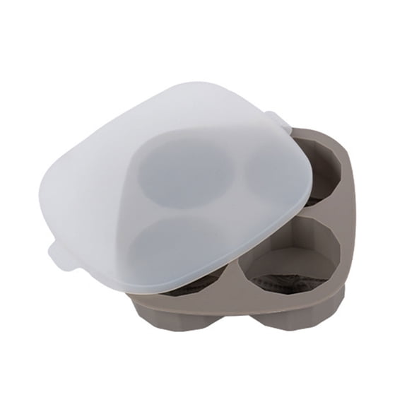 4 Grid Mold Shape Whiskey Ice Balls Maker for Cocktail Silicone Tray Wine Ice Block
