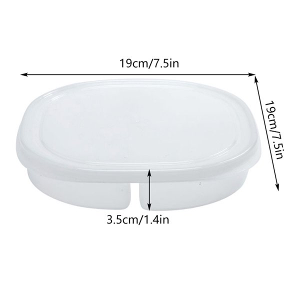 4-Grids Clear Plastic Fridge Food Storage Box With Lid Sealed Fresh-Keeping Box For Freezer Fresh Fruit Kitchen Organizer