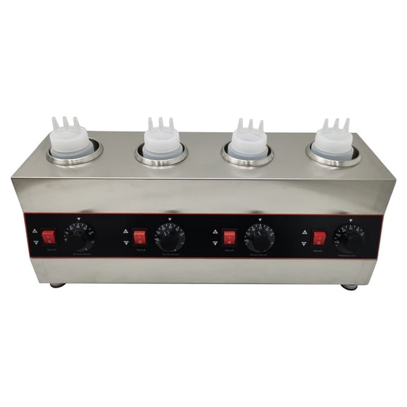 4 Grids Electric Sauce Warmer 110V Jam Heat Preservation Machine Sauce Insulation Machine