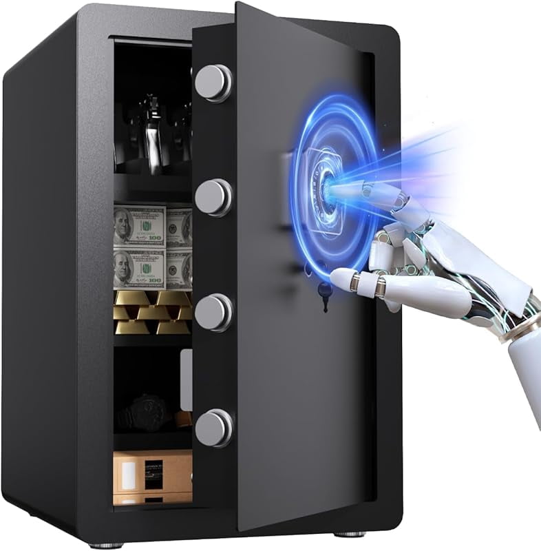 4 Gun Safe,No Assembly Required,Sturdy Gun Cabinet for Rifles and ...