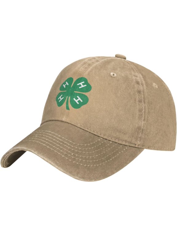 Clover Baseball Cowboy Hat Adjustable Trucker Hat