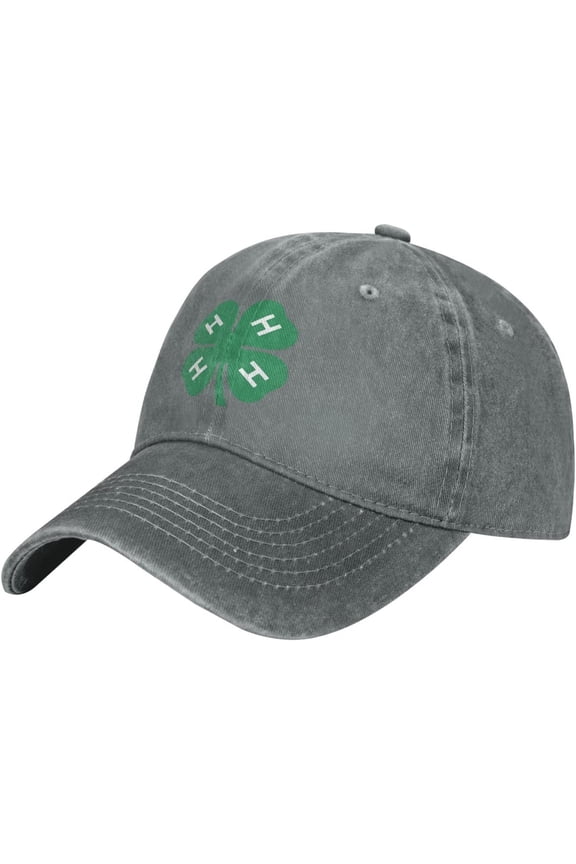 4-H Clover Baseball Cowboy Hat Adjustable Trucker Hat
