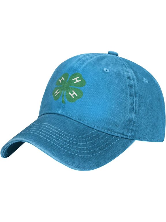 4-H Clover Baseball Cowboy Hat Adjustable Trucker Hat