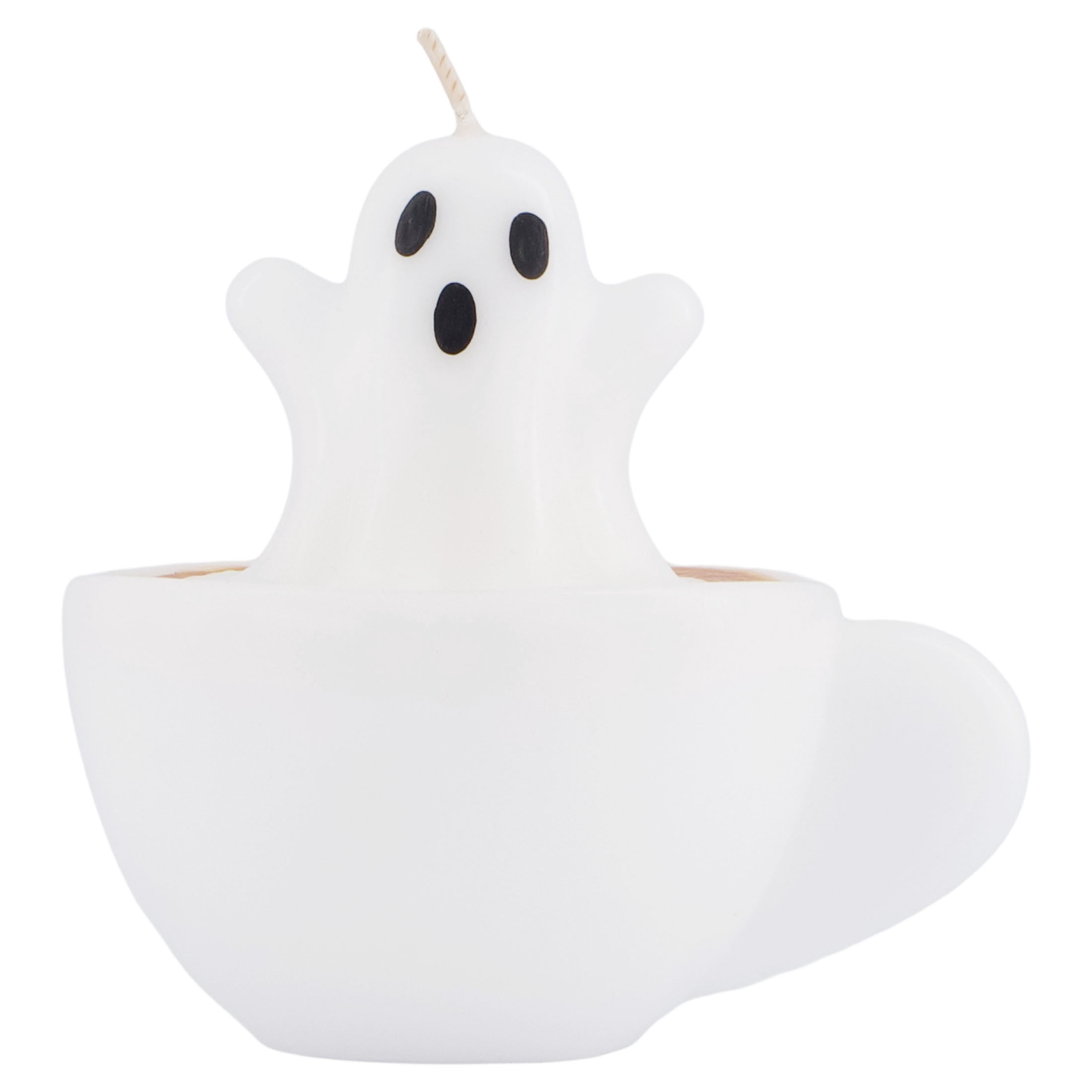 Ghost in Coffee Cup Candle, White, Halloween by Way To Celebrate