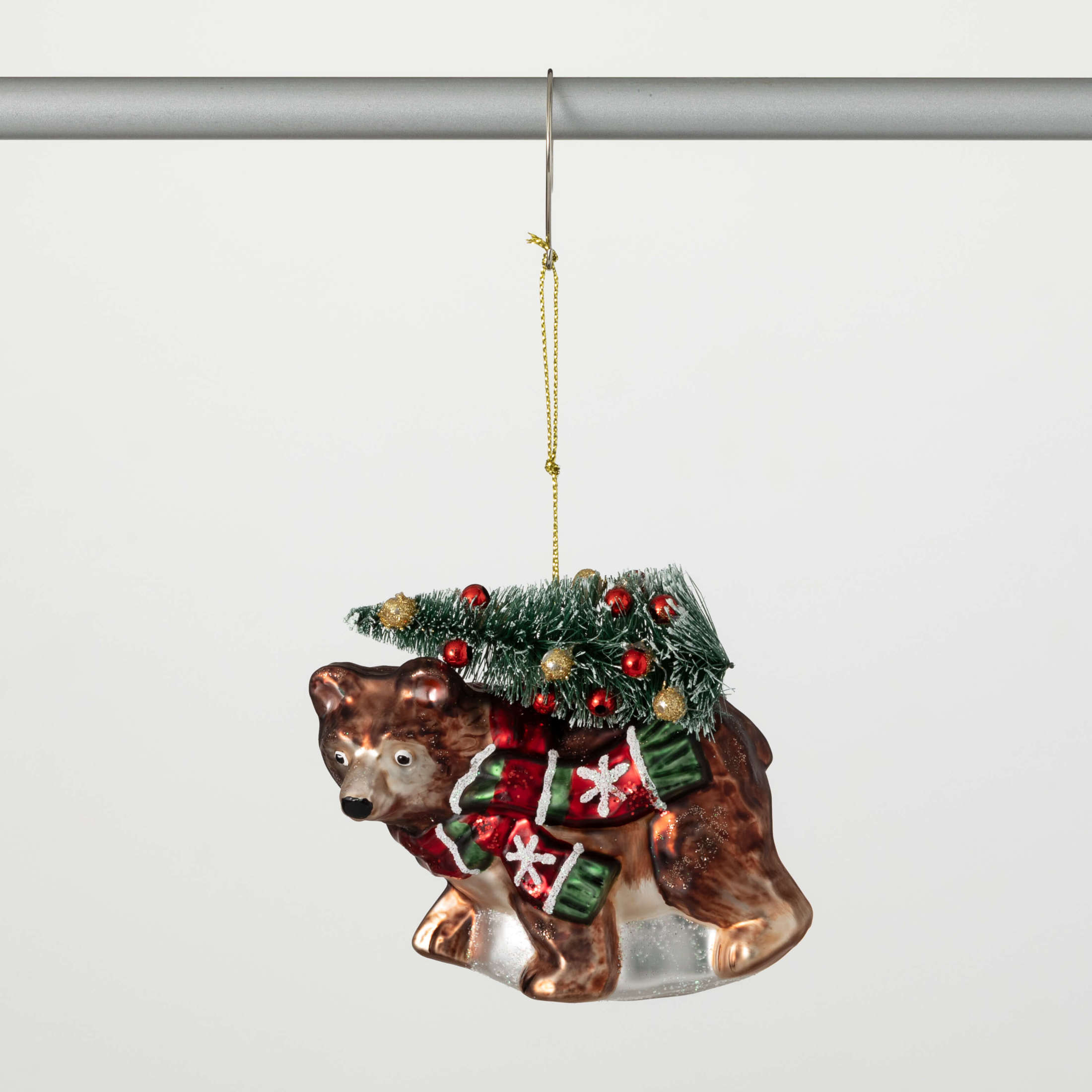 4"H Sullivans Bear Christmas Ornament, Multicolor