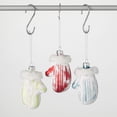 thumbnail image 1 of 4"H Sullivans Mitten Christmas Ornament Set of 3, Multicolor, 1 of 4