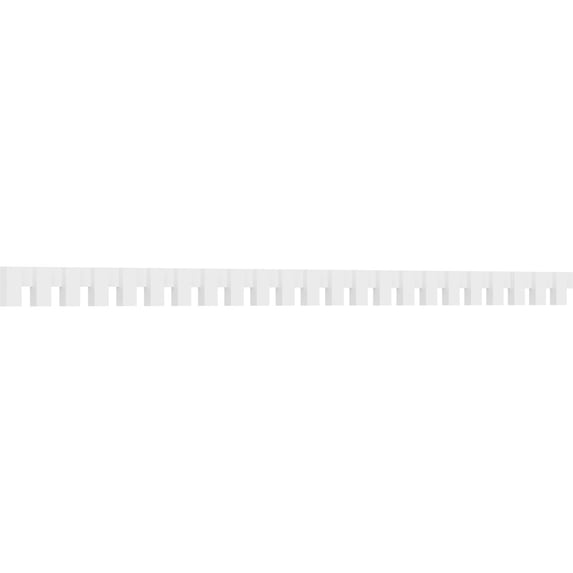 4"H x 1"P x 92"L Matthews Architectural Grade PVC Dentil Block Trim