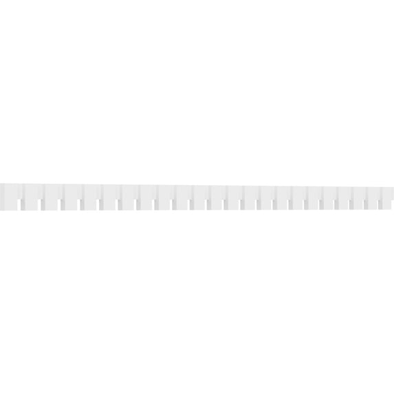 4"H x 1"P x 92"L Wilson Architectural Grade PVC Dentil Block Trim