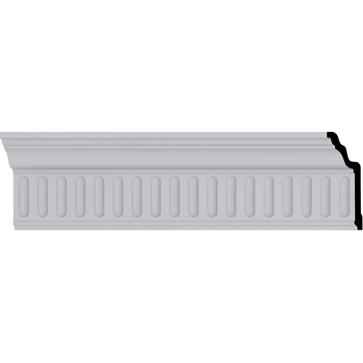 Viceroy White Polyurethane Crown Moulding 94.5"